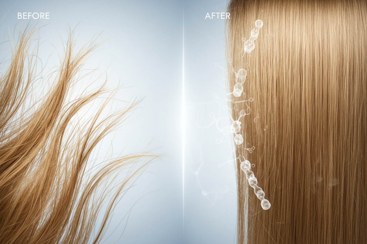 Evde Profesyonel Keratin Bakımı: Hidrolize Keratin Şampuanı ile Yapısal Onarım